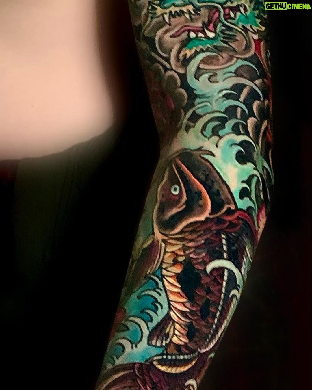 Mark Sheppard Instagram - So… these are @kirkalley1111adtattoo pics of my @kevin_f_quinn sleeve…