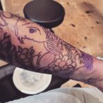 Mark Sheppard Instagram - My left arm… more to follow. The inimitable @mofoquinn @1111ad_tattoo Sherman Oaks.