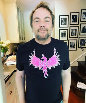 Mark Sheppard Instagram - Join me in supporting @samsmithgrams fight against breast cancer. No-brainer. Do it. #rise shopstands.com #spnfamily