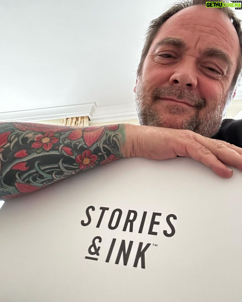 Mark Sheppard Instagram - My first Birfday present! Lovely care package from my friends @storiesandinkskincare lovely tattoo care products from a small UK company. Check them out.