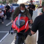 Mark Sheppard Instagram - Thank you to the amazing @ducatinb family, @ducatiusa @ducati and of course Jason Chinnock for an amazing, socially distanced unveiling of the most beautiful motorcycle in Ducati History. #superleggerav4 Ducati Newport Beach