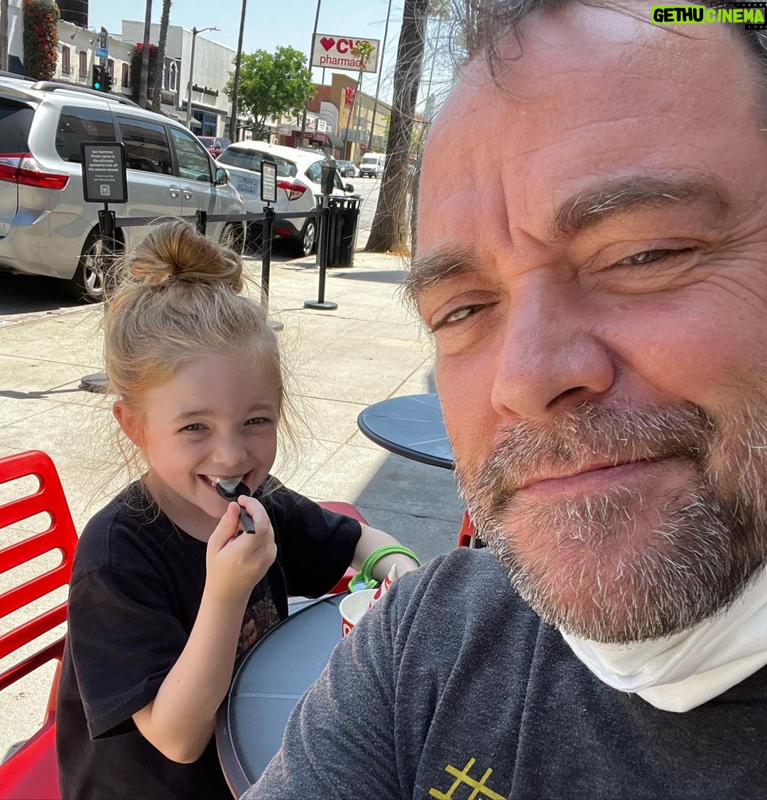Mark Sheppard Instagram - I’ve cream @saltandstraw with my agent.