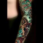 Mark Sheppard Instagram - Repost from @kevin_f_quinn • Work in progress on @realmarksheppard #japanesetattoo #customtattoos #colorsleavetattoo #losangelestattooartist #818 #❤️ 1111 AD, INC