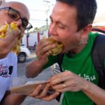 Mark Wiens Instagram - Trinidad and Tobago!! 🇹🇹 Ultimate street food tour in Port of Spain - starting with some fresh dosti roti, stuffed with pumpkin, potato, curry beef, and hot peppa 🌶 so good!! Watch the full video now - link in my bio. With @foodietaleswithzaak huge thanks to @booktrinidad #visitTrinidad #trinidadandtobago #food Port of Spain, Trinidad and Tobago