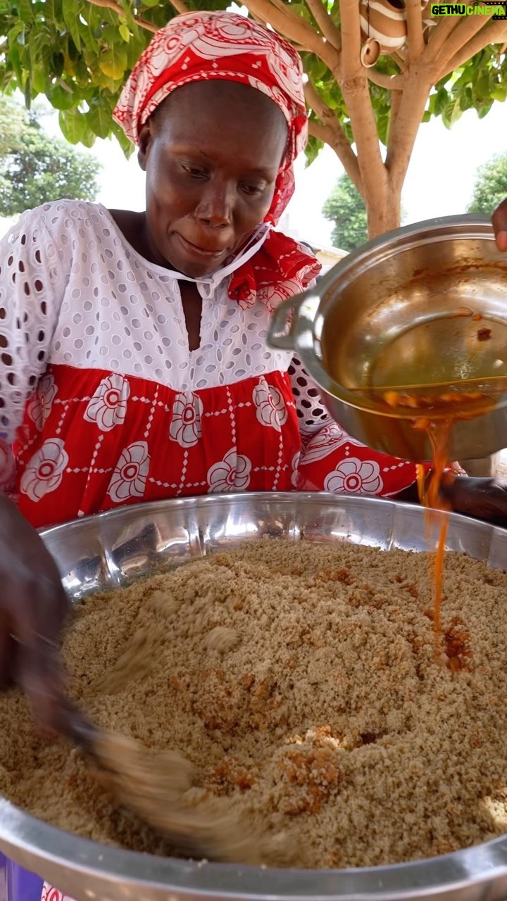 Mark Wiens Instagram - Celebration food in Senegal!! πΈπ³ Local couscous made with millet and baobab tree sap, with whole goat tomato stew - check out the finished dish, so good! Thank you to Moussa and family and @papetatandiaye #Senegal #Africa