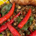 Mark Wiens Instagram - 10 X Spicy!! 🌶 @phedmarkbkk Order Phed Mark now at GrabFood! 👉 https://grb.to/3zk5ZYj #Bangkok #PhedMark #GrabThumbsUp #CuratedbyFoodieForFoodie #GrabFoodTH Phed Mark เผ็ดมาร์ค - Pad Kaprao