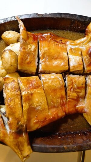 Mark Wiens Instagram - Eating roast pig at the oldest restaurant in the world! @restaurante_botin Continually open since 1725, and the fire has never been extinguished! With @xtremefoodies_ #Madrid #Spain #SpanishFood