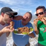 Mark Wiens Instagram - On a windswept beach in southern Thailand @migrationology , @ramen_beast and I had a Mantis Shrimp moment in the Gulf Of Thailand that will live on in memory forever - film credits to @kru_joel #thaifood #mantisshrimp Southern Thailand