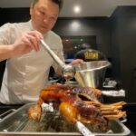 Mark Wiens Instagram - Roast goose at @chef_gigg_kamol new Chinese Chef’s Table @hong_haos Amazing meal with @itan @pongtap_lunlaman @pimpim9999 #Bangkok #ChineseFood Bangkok, Thailand