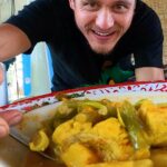 Mark Wiens Instagram - Turmeric sour curry with unripe mangosteen and garcinia (แกงส้มมังคุดคัด) - first pick the mangosteen! #ThaiFood #Kiriwong #NakhonSiThammarat คีรีวงศ์ ลานสกา นครศรีธรรมราช