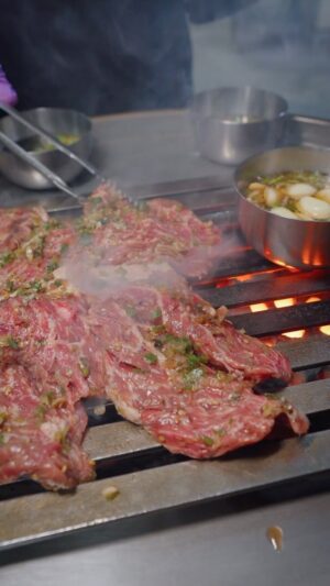 Mark Wiens Instagram - Standing Barrel BBQ! 🥩 🇰🇷 Tastiest Korean short ribs I’ve had! #Koreanbbq #KoreanFood 

📍 Myeongdong Seoseo Galbi #Seoul #SouthKorea