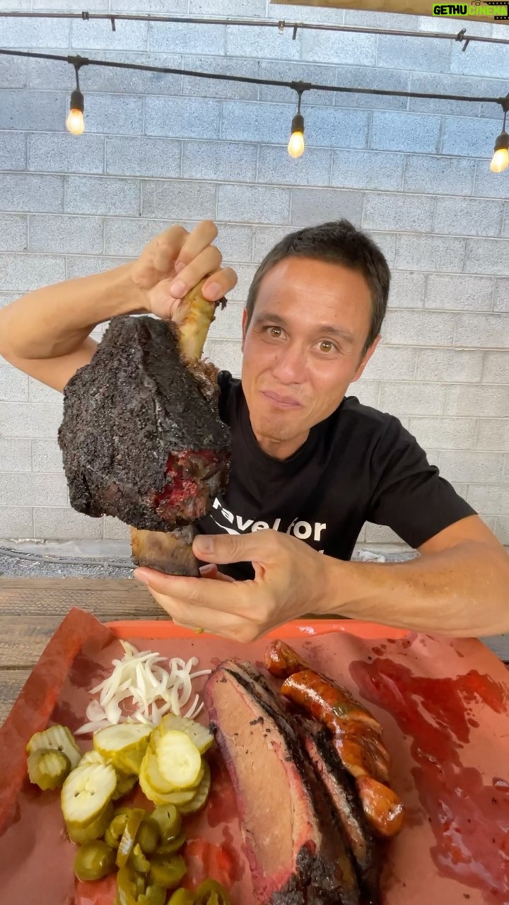 Mark Wiens Instagram - Giant Dino BBQ Beef Rib!! @littlemissbbq with @davidsbeenhere #bbq #Phoenix Little Miss BBQ