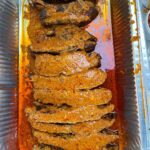 Mark Wiens Instagram - Giant tray of bbq ribs smothered in spicy Mexican peanut sauce @don.pollon Culinary gem of LA! @jeffrey_merrihue @mexi_papa_adventures @the_hangry_rider @foodie_munster #LosAngeles #MexicanFood #streetfood #bbq Don pollon