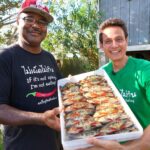 Mark Wiens Instagram - A huge honor to spend a few days with @onebadchef910 Chef Keith Rhodes and his family! We harvested soft shell crabs, oysters and mussels, learned about the Carolina coast, and tasting some of Chef Keith’s specialties - best ever 🦐 and 🐟 and grits, and soft shell 🦀 sandwiches! Amazing time, can’t wait to share more with you! When you’re in Wilmington, go eat at 📍 @catchrestaurantnc #NorthCarolina #Wilmington Catch Restaurant