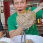 Mark Wiens Instagram - Indonesia street food 🇮🇩 Huge dino rib meatballs!! 📍 Bakso Cak Ateng #Surabaya #Indonesia #streetfood @bakso Surabaya, Indonesia