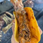 Mark Wiens Instagram - Giant tray of bbq ribs smothered in spicy Mexican peanut sauce @don.pollon Culinary gem of LA! @jeffrey_merrihue @mexi_papa_adventures @the_hangry_rider @foodie_munster #LosAngeles #MexicanFood #streetfood #bbq Don pollon