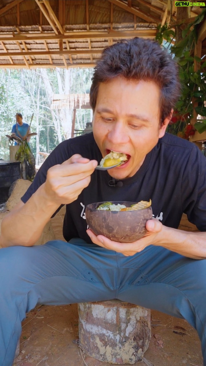 Mark Wiens Instagram - Traveled deep into Thailand’s rainforest to eat this rare curry - so many ingredients! Fish Curry with Rattan Shoots (แกงน้ำเคยยอดหวาย) Note: That ball wasn’t actually krill paste, but fermented fish past. 📍 Phatthalung (พัทลุง) #ThaiFood #AmazingThailand @tourismthailand
