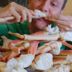 Mark Wiens Instagram - Eating the biggest buffet in Las Vegas!! All you can eat crab legs 🦀 and prime rib Bacchanal Buffet @caesarspalace #LasVegas #buffet Bacchanal Buffet Caesar's Palace Las Vegas