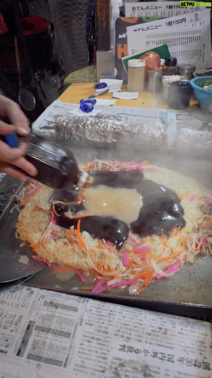 Mark Wiens Instagram - Japanese street food - trying the original โyaki ramen,โ fried ramen, really like eating fried soup. They top it with a miso gravy. Grew on me as I kept eating it, addictive! ๐ Kokinchan Yatai #Fukuoka #Japan @welcomekyushu #JapaneseFood Fukuoka, Japan