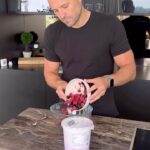 Mark Wright Instagram - BLUEBERRY CHOCOLATE FROZEN YOGURT BITES🫐🍫 Insanely good!!! So refreshing and the perfect after dinner sweetness while being packed full of protein and goodness. This is just one of the of recipes on our Live Wright coaching app. For more information about 2:1 coaching and having your nutrition fully tailored to your goals and tastes get in touch over on @_livewright_ INGREDIENTS: 2 cups of frozen blueberries and raspberries 1 cup of protein yogurt 200g of dark chocolate (80% is best) METHOD: 1. Mix your berries and yogurt then drop spoonfuls onto a baking paper lined tin or plate 2. Freeze for 30 mins 3. Melt your chocolate then submerge each cluster into the chocolate flipping until fully covered (you need to work pretty quick here cause the yogurt will start to soften). 4. Back into the freezer for 20 mins and you’re good to go!