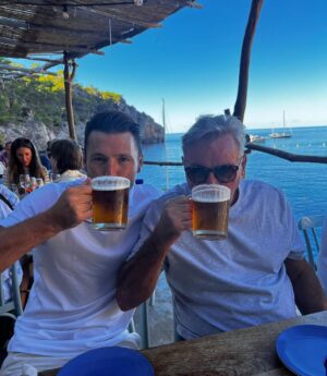Mark Wright Instagram - A few days in our favourite place with family 🧡