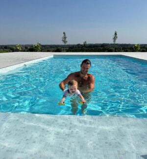 Mark Wright Instagram - A wholesome weekend that was a scorcher!! Family time from start to finish. Being uncle Mark is the best 
💙☀️👶 🐕 🍺