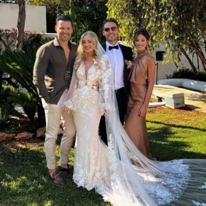 Mark Wright Instagram - Mr & Mrs Wright with the new Mr & Mrs Dodds, love you both xx