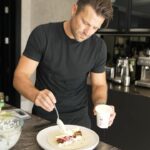 Mark Wright Instagram - TACO TUESDAY 🌮🌮Genuinely one of the best things I’ve made in a long time! Shrimp tacos with slaw, pickled onions and avo. Unreal! Loads more recipes like this only tailored to you and your goals on @_livewright_ 👊🏼 For the slaw: 3/4 Cup Greek Yogurt 1/4 Cup Light Sour Cream 3 Tbsp coriander 1 minced garlic clove 2 Limes juiced Tbsp Water Large pinch of salt 3 Cups Cabbage For the Pickled Onions: 1 Thin Sliced Red Onion 1 Cup White Vinegar 1 Cup Water 2 Tbsp Sugar = 2 tsp Salt For the Tacos (makes 6-8) 600g Large prawns, peeled and deveined 1+1/2 tsp Chili Powder 1+1/2 tsp Cumin 1/2 tsp Garlic Powder 1 tsp Salt 1 tsp Olive Oil 6-8 Flour Tortillas 1 Avocado, sliced 1/2 Jalapeño, diced 1. �First make your pickled onions: Place onions in a heat safe bowl (or jar) and set aside. Then add the vinegar, water, sugar, and salt to a small pot and bring to a simmer. Stir till the sugar and salt dissolves then pour the liquid over the onions and let sit at room temp while you prep the other ingredients (or if you can wait an hour that’s best!) 2. Mix together all the ingredients for the sauce and set aside. 3. �Season the prawns with chili powder, cumin, garlic powder and salt. 4. Heat 1 tsp olive oil in a pan then add the prawns and cook 3-4 mins until opaque and cooked through. 5. ��Heat up your tortillas in a hot pan for ~30 sec per side; top each tortilla with some slaw, prawns, pickled onions, jalapeño, avocado and you’re done. 🎥 Great work again @rosstesta @3headsagency