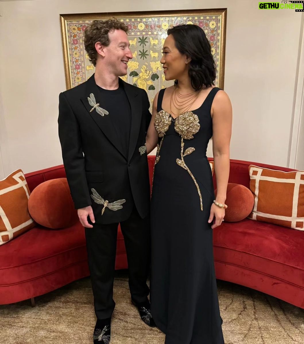 Mark Zuckerberg - 552.3K Likes - Love an Indian wedding. Congrats to Anant and Radhika!