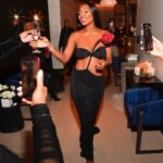 Marlo Hampton Instagram - A rose that grew from the concrete 🥀 Fit: @magdabutrym @judithleiberny @jimmychoo 💎 @idealdiamond_atl Glam: @tlcdivo @tia.did.it @kendrasboutique 💅🏽@thanailsamurai 📍 @nobuatlanta 📸 @atlpics Nobu Atlanta