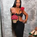 Marlo Hampton Instagram - A rose that grew from the concrete 🥀 Fit: @magdabutrym @judithleiberny @jimmychoo 💎 @idealdiamond_atl Glam: @tlcdivo @tia.did.it @kendrasboutique 💅🏽@thanailsamurai 📍 @nobuatlanta 📸 @atlpics Nobu Atlanta