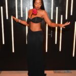 Marlo Hampton Instagram - A rose that grew from the concrete 🥀 Fit: @magdabutrym @judithleiberny @jimmychoo 💎 @idealdiamond_atl Glam: @tlcdivo @tia.did.it @kendrasboutique 💅🏽@thanailsamurai 📍 @nobuatlanta 📸 @atlpics Nobu Atlanta