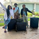 Marlo Hampton Instagram - Collecting passport stamps with my favorite people! The boys and I are absolutely in love with our @briggsandriley luggage🧳🧳! Can you tell? Dominican Republic