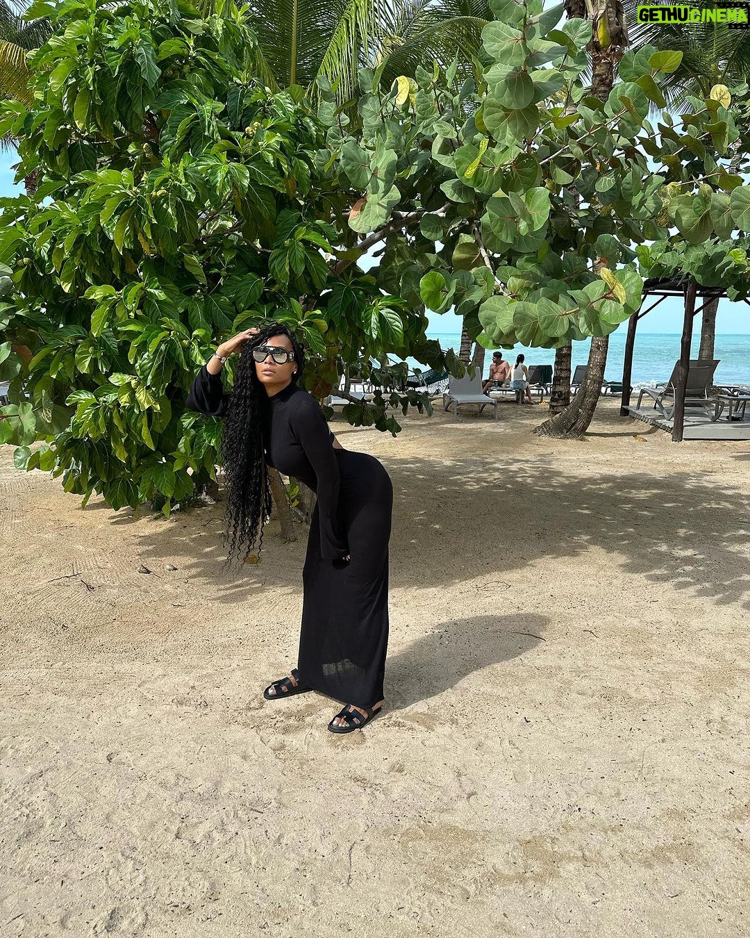 Marlo Hampton Instagram - Off the grid, be back never 📍Paradise Dress @houseofcb Dominican Republic