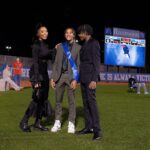 Marlo Hampton Instagram - On Friday night, William and I escorted Michael on the field, he represented the Junior Class in Homecoming Court 2023!! 💙😊 I’m so proud of him and full of Joy! This joy that I have World didn't give it, and the world Can't take it away, I got it, I got it In my walk, In my talk, In my home,