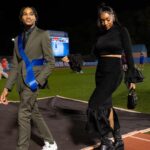 Marlo Hampton Instagram - On Friday night, William and I escorted Michael on the field, he represented the Junior Class in Homecoming Court 2023!! 💙😊 I’m so proud of him and full of Joy! This joy that I have World didn't give it, and the world Can't take it away, I got it, I got it In my walk, In my talk, In my home,