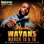 Marlon Wayans Instagram - Comedian, actor and director @MarlonWayans returns to Stand Up Live March 15 & 16! Tickets are still available and will sell out quickly, Huntsville. Calendar link in bio for tix. #huntsville #huntsvillealabama #huntsvilleal #rocketcity #standuplive #standup #comedy #jokes #marlonwayans Stand Up Live Huntsville