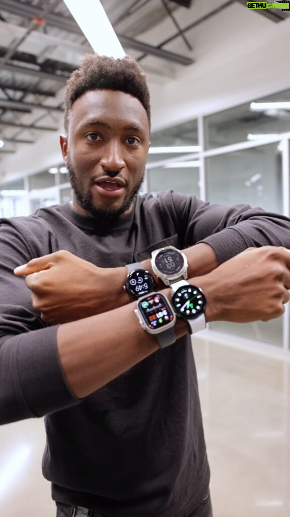 Marques Brownlee Instagram - Look I know you weren’t wondering, but... somebody had to do it. I walked 1000 steps with all my smartwatches on to see which was most accurate. The results: Apple Watch Ultra: 955 Garmin Fenix 7: 964 Samsung Galaxy Watch: 994 Google Pixel Watch: 998 Cheap pedometer: 1168(??!!)