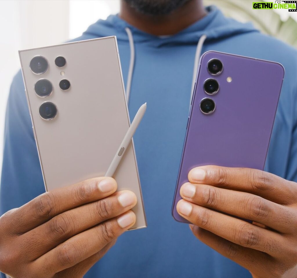 Marques Brownlee Instagram - S24 Ultra and S24 hands-on is live! The phones look the same from this exact back angle, but there’s an ENORMOUS amount of AI features under the hood. Go watch!