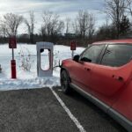 Marques Brownlee Instagram - Currently charging a non-Tesla at a Tesla supercharger for the first time in the US with this “magic dock” adapter. It works shockingly well, about as close to plug and play as you can get. But there will be some concerns with the short cable and non-Teslas taking 2 spots to charge when the port is on the wrong side. Still a game changer though 👀