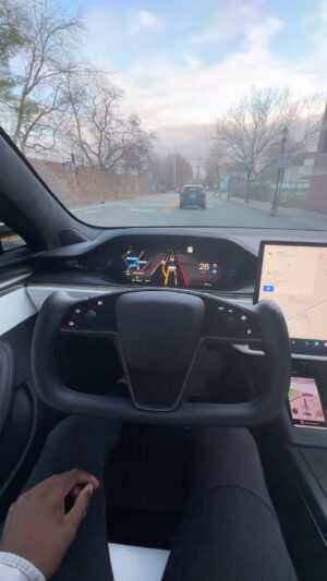 Marques Brownlee Instagram - Full video on the channel now, letting Tesla’s self driving beta take the wheel for a full 2 minutes and trying not to interrupt. Would you trust this thing?