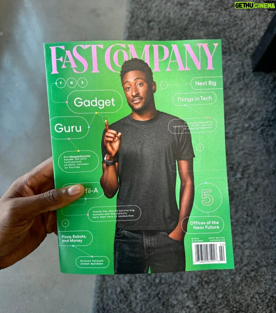 Marques Brownlee Instagram - This was a pretty cool cap to 2023 🧢 The physical copy is always the best way to convince family you have a real job Working on a few more classic big December videos, stay tuned...