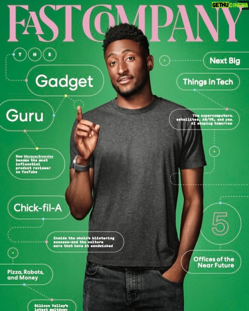 Marques Brownlee Instagram - Here’s the cover of Fast Company magazine this month 🤓 They’ve put together a pretty in-depth bio for the episode as well, so if you see one in person… I can vouch for its accuracy