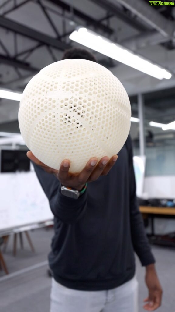 Marques Brownlee Instagram - So Wilson made a $2500 airless basketball from 3D printing techniques. Usually my beef with 3D printing is it offers no real benefit over other manufacturing techniques other than cost… and that’s still true here lol but this is still pretty impressive. It won’t be replacing a leather ball anytime soon, but honestly a pretty damn cool idea