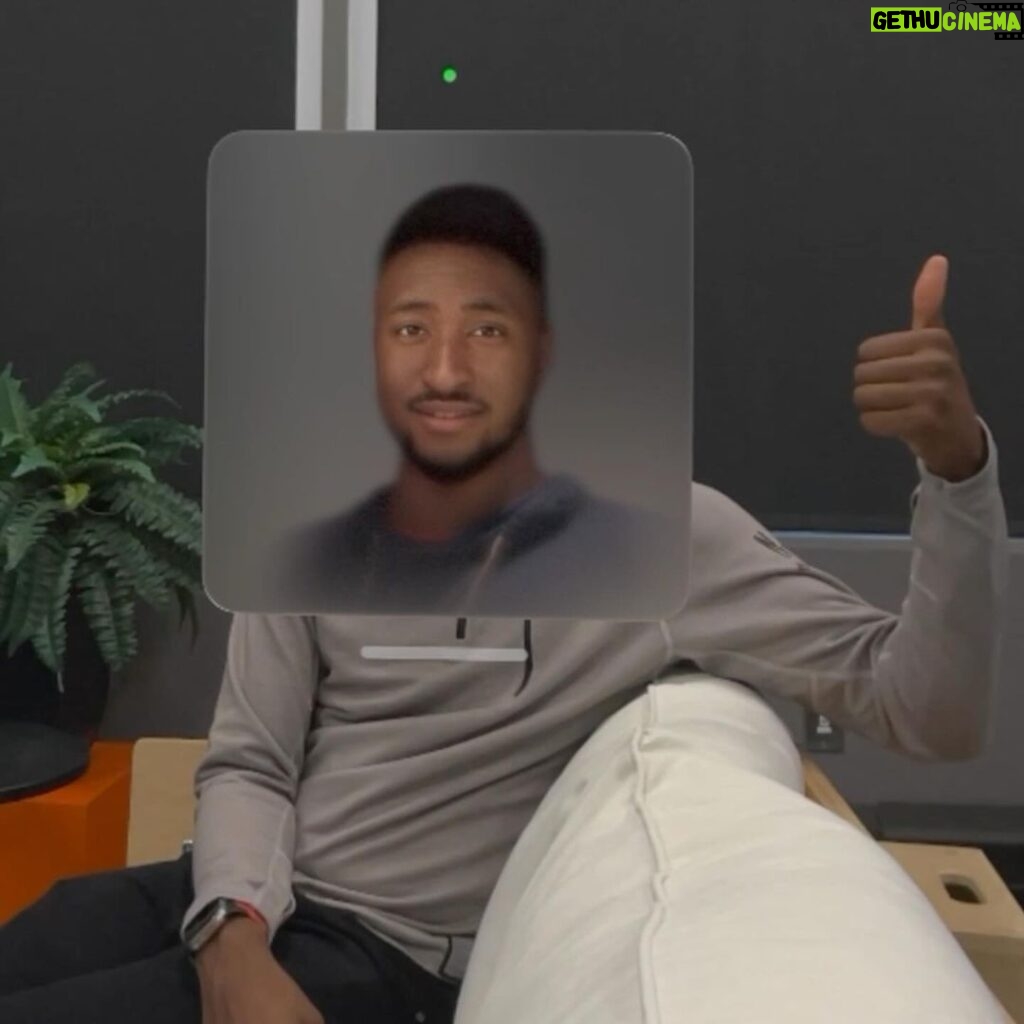 Marques Brownlee Instagram - I know nobody asked, but two people on Vision Pro in the same room can Facetime each other and overlay their personas on top of the actual person... Ok carry on