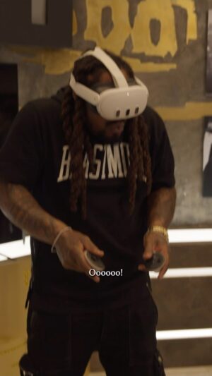 Marshawn Lynch Instagram - This was one of tha wildest thing ever! Thank y’all for pullin’ up with this BEAST @MetaQuest! #QuestPartner @strangersthingstv and @ghostbusters are hella raw!!! 

@metaquest @strangerthingstv @netflix @ghostbusters #metaquest3 #metaquest #quest3
Legal: See child safety guidance at meta.com/quest/parent-info accounts for Ages 10+. Certain apps, games and experiences may be suitable for a more mature audience.
