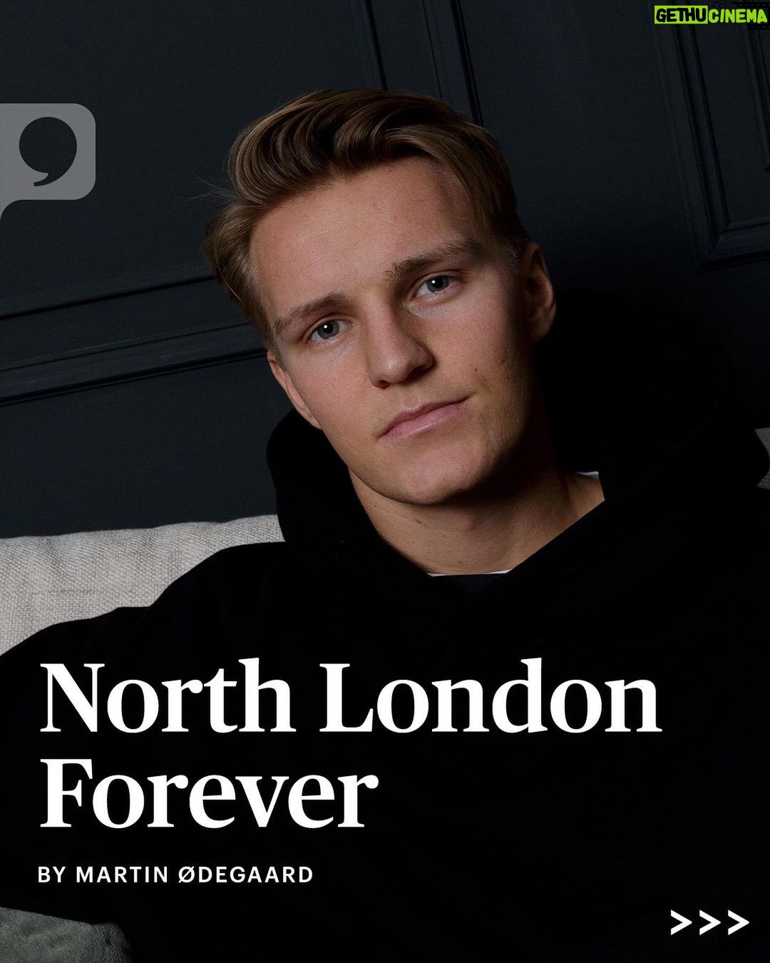 Martin Ødegaard Instagram - “It’s been a hell of a long road, but I’m living my dream. I’m home. And the best is yet to come.” @odegaard.98 is just getting started at @arsenal. (Link in bio) • 📸: @aliyaqubb for The Players’ Tribune, @clive_rose