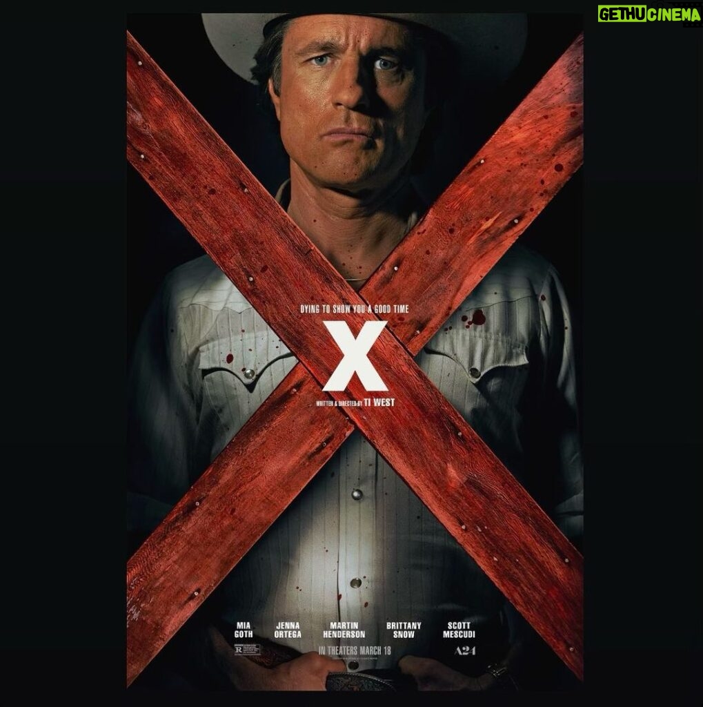 Martin Henderson Instagram - "Putting the X in #SXSW 🔪World Premiere March 13" @A24 @XMovie