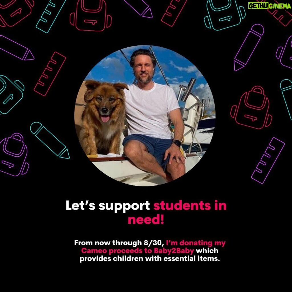 Martin Henderson Instagram - Hey guys, I’ll be donating to this great cause through my cameos so let’s raise some much needed funds for people struggling in these rough times right now. ❤️ http://cameo.com/martinhenderson