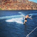 Martin Henderson Instagram - When your dinghy is your speedboat too. Fun times with @sv_ikigai (photo credit 🙏) on the #seaofcortez so grateful to be “stuck” here #ilovebaja Puerto Escondido, Baja California Sur